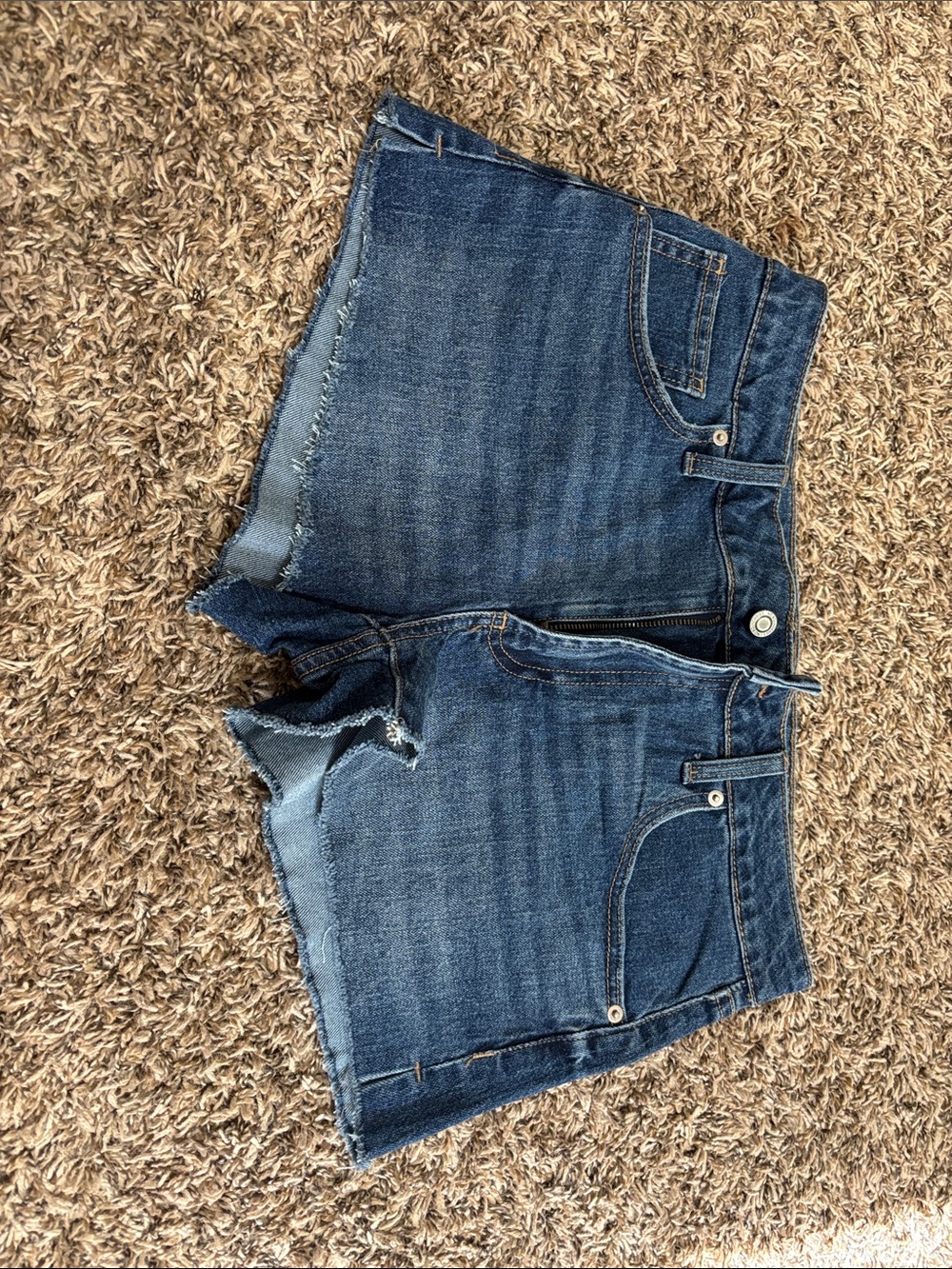 No Boundaries Dark Blue Denim Jean Shorts